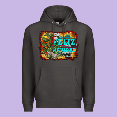 Feliz Navidad Premium Hoodie Designed By Ranaportraitstore
