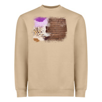 Mushroom Wood Cowhide Pattern Heavyweight Sweatshirt - Bettercallsaul