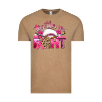 Vintage Coffee breast cancer together we fight with baseball Vintage Tee - Artiststas