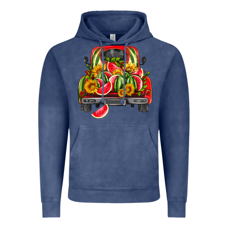 Watermelon And Truck Vintage Hoodie by HRA Design Shop | Teevron