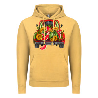 Vintage Mustard watermelon and truck Vintage Hoodie - HRA Design Shop