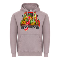 Vintage Zinc watermelon and truck Vintage Hoodie - HRA Design Shop