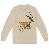 Mushroom Impala Antelope Illustrations Long Sleeve Tee - LillyAllenDesigns
