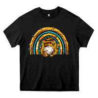 Black western bee gnomes sunflowers beehive honeycomb leopard turquoise sera Heavy Core Tee - Artiststas