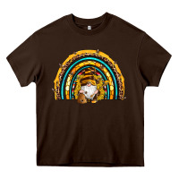 Chocolate Brown western bee gnomes sunflowers beehive honeycomb leopard turquoise sera Heavy Core Tee - Artiststas