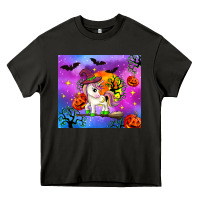 Asphalt halloween unicorn Heavy Core Tee - Zillion Design Studio
