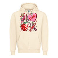 Sandshell valentine xoxo teacher Zipper Hoodie - MaliasSmallBusiness