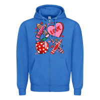 True Royal valentine xoxo teacher Zipper Hoodie - MaliasSmallBusiness