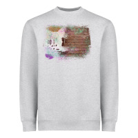 Heather Grey Cowhide Wood Glitter Pattern Heavyweight Sweatshirt - Bettercallsaul