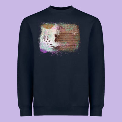 Cowhide Wood Glitter Pattern Heavyweight Sweatshirt Designed By Bettercallsaul