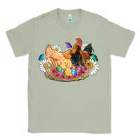 Matcha easter coop animals farm chicken chiks rooster flowers butterfly Classic Tee - Artiststas