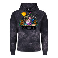 Cloud Black hello summer Vintage Hoodie - CowhideDigitalArt