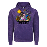 Cloud Purple hello summer Vintage Hoodie - CowhideDigitalArt