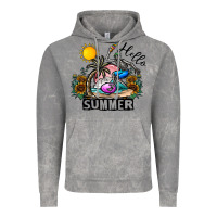 Cloud Rock hello summer Vintage Hoodie - CowhideDigitalArt