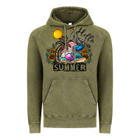 Vintage Olive hello summer Vintage Hoodie - CowhideDigitalArt