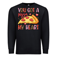 Black you got a pizza my heart Premium Sweatshirt - LillyAllenDesigns