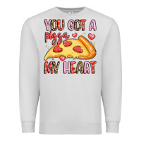 Dove Grey you got a pizza my heart Premium Sweatshirt - LillyAllenDesigns