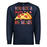 Navy you got a pizza my heart Premium Sweatshirt - LillyAllenDesigns