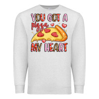 Oatmeal Heather you got a pizza my heart Premium Sweatshirt - LillyAllenDesigns