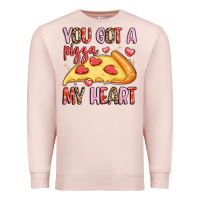Pale Pink you got a pizza my heart Premium Sweatshirt - LillyAllenDesigns