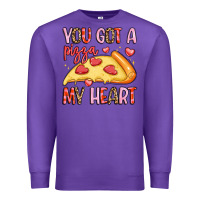 Purple you got a pizza my heart Premium Sweatshirt - LillyAllenDesigns