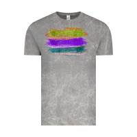 Cloud Rock Green Purple Cyan Colored Triple Brush Strokes Vintage Tee - Bettercallsaul