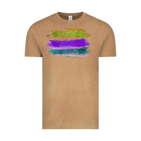 Vintage Camel Green Purple Cyan Colored Triple Brush Strokes Vintage Tee - Bettercallsaul