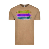 Vintage Coffee Green Purple Cyan Colored Triple Brush Strokes Vintage Tee - Bettercallsaul