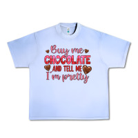 Grape Ice buy me chocolate and tell me i'm pretty Urban Heavy Tee - JahusDesignShop