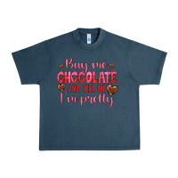 Midnight Navy buy me chocolate and tell me i'm pretty Urban Heavy Tee - JahusDesignShop
