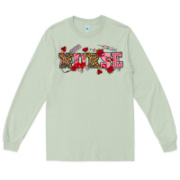 Matcha valentines day nurse Long Sleeve Tee - NancyCooperArtShop