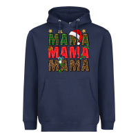 Navy Christmas Mama Heavyweight Hoodie - BundleAndBundleShop