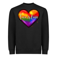Black love is love heart Heavyweight Sweatshirt - JahusDesignShop
