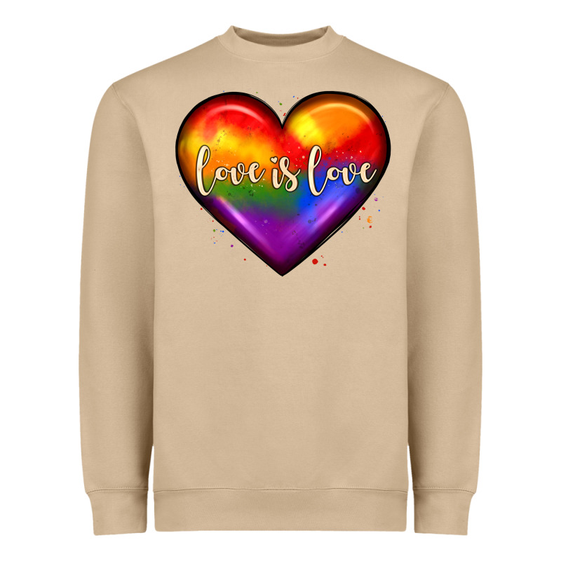 Love Is Love Heart Heavyweight Sweatshirt by JahusDesignShop | Teevron