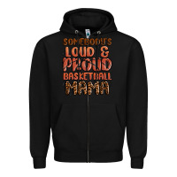 Black somebodys loud and proud basketball mama Zipper Hoodie - MaliasSmallBusiness