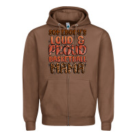 Chestnut somebodys loud and proud basketball mama Zipper Hoodie - MaliasSmallBusiness