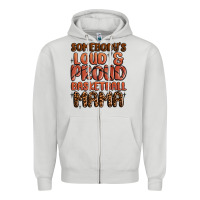 Dove Grey somebodys loud and proud basketball mama Zipper Hoodie - MaliasSmallBusiness