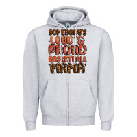 Heather Grey somebodys loud and proud basketball mama Zipper Hoodie - MaliasSmallBusiness