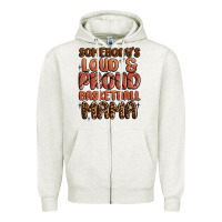 Oatmeal Heather somebodys loud and proud basketball mama Zipper Hoodie - MaliasSmallBusiness