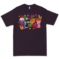 Plum day of the dead coffee cups Premium Tee - Zillion Design Studio