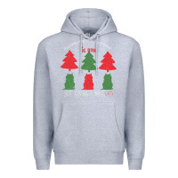 Heather Grey All Want For Christmas is You Just Kidding I Want Cats Premium Hoodie - Bettercallsaul