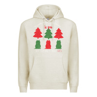 Oatmeal Heather All Want For Christmas is You Just Kidding I Want Cats Premium Hoodie - Bettercallsaul
