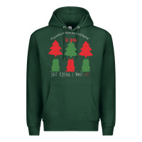 Sports Green All Want For Christmas is You Just Kidding I Want Cats Premium Hoodie - Bettercallsaul