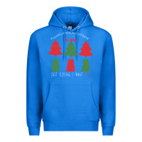 True Royal All Want For Christmas is You Just Kidding I Want Cats Premium Hoodie - Bettercallsaul