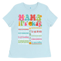 Baby Blue mama its okay Ladies Tee - JahusDesignShop