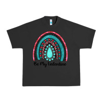 Pigment Black be my valentine gemstone rainbow Urban Heavy Tee - JahusDesignShop