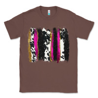 Chestnut cow , yellow and pink glitter brushstrokes Classic Tee - AdoDesignShop