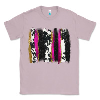 Lilac cow , yellow and pink glitter brushstrokes Classic Tee - AdoDesignShop