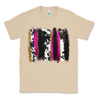 Mushroom cow , yellow and pink glitter brushstrokes Classic Tee - AdoDesignShop