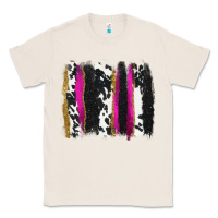 Natural cow , yellow and pink glitter brushstrokes Classic Tee - AdoDesignShop
